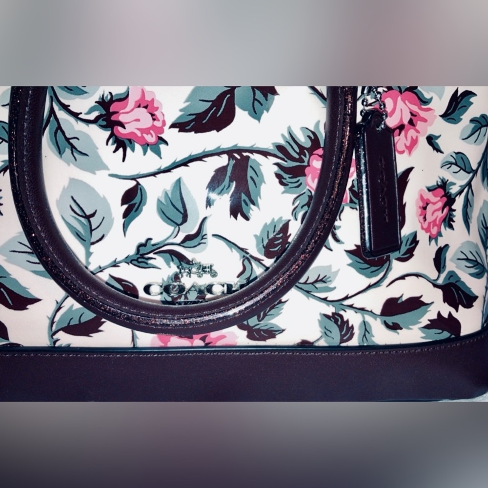 Coach Sleeping Roses Print Sierra Floral Mini Satchel - Picture 9 of 9